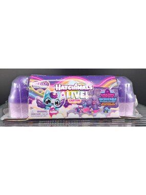 Hatchimals Alive! Neon Rainbow Egg Carton Playset